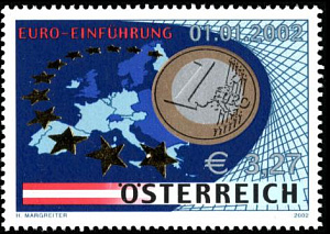 Австрия 2002, Введение Евро 1 марка